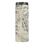 ヴィンテージシート音楽紙コラージュ タンブラー (裏面)