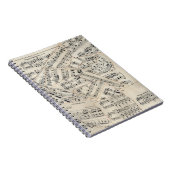 ヴィンテージシート音楽紙コラージュ ノートブック (右側)