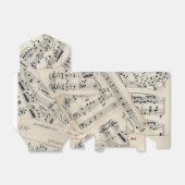 ヴィンテージシート音楽紙コラージュ フェイバーボックス (折り畳みなし)