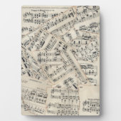 ヴィンテージシート音楽紙コラージュ フォトプラーク (正面)