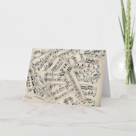 ヴィンテージシート音楽紙校 カード (正面)