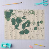 ヴィンテージシート音楽葉の分離ティッシュペーパー 薄葉紙 (クラフト)