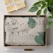 ヴィンテージシート音楽葉の分離ティッシュペーパー 薄葉紙 (ギフト)