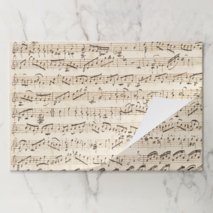 ヴィンテージシート音楽12インチx 18インチ紙パッドのデコページ ペーパーパッド