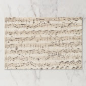 ヴィンテージシート音楽12インチx 18インチ紙パッドのデコページ ペーパーパッド (正面)