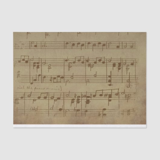 ヴィンテージシート音楽 薄葉紙 (正面)