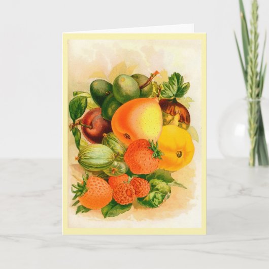 ヴィンテージシードカタログカバーグリーティングカード カード (正面)