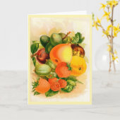 ヴィンテージシードカタログカバーグリーティングカード カード (黄色い花)