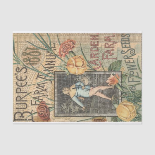 ヴィンテージシードカタログモザイクバーペ1887 薄葉紙 (正面)