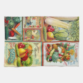 ヴィンテージシードカタログモンタージュキッチンタオル キッチンタオル (横)