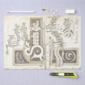 ヴィンテージシードカタログ分離アイボリー区分 薄葉紙 (クラフト)