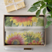 ヴィンテージシードカタログ赤と金ゴールドひまわり 薄葉紙 (ギフト)