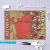 ヴィンテージシードカタログ， D.M.フェリー種子 薄葉紙 (クラフト)