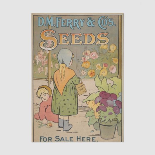 ヴィンテージシードカタログ D.M. Ferry Seeds 薄葉紙 (正面)
