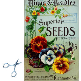 ヴィンテージシードカタログDiggsとBeadles 1915 薄葉紙