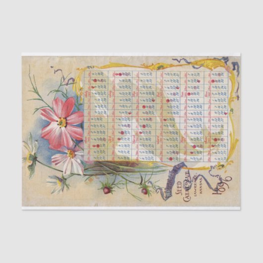 ヴィンテージシードカタログF. Barteldes and Co 1896 薄葉紙 (正面)