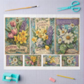 ヴィンテージシードカタロックx 3 薄葉紙 (クラフト)