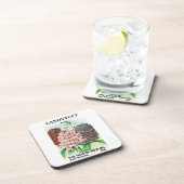 ヴィンテージシードパケットアート、キャンディトゥフトガーデンフラワー コースター (右側)