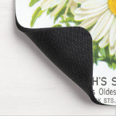 ヴィンテージシードパケットアート、シャスタデイジー花 マウスパッド (コーナー)