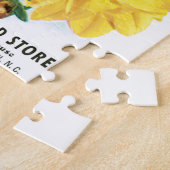 ヴィンテージシードパケットアート、ダリアガーデンフラワー ジグソーパズル (側面)