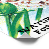 ヴィンテージシードパケットアート、ピンクカーネーション花 ポスター (角)