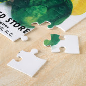 ヴィンテージシードパケットアート、混合グルズカボチャ ジグソーパズル (側面)