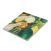 ヴィンテージシードパケットアート、混合グルズカボチャ タイル (側面)