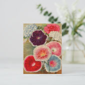 ヴィンテージシードパケットカード、郵便料金およびギフト ポストカード (スタンド正面)