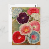 ヴィンテージシードパケットカード、郵便料金およびギフト ポストカード (正面/裏面)