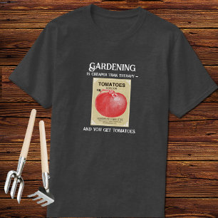 ヴィンテージシードパケットガーデンスローガンTシャツ Tシャツ