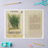 ヴィンテージシードパケットキャッシュと命令 薄葉紙 (クラフト)