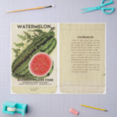 ヴィンテージシードパケットスイカと命令 薄葉紙 (クラフト)