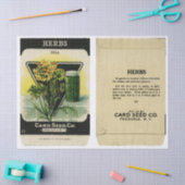 ヴィンテージシードパケットディルと命令 薄葉紙 (クラフト)