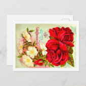 ヴィンテージシードパケットポストカード。 ポストカード (正面/裏面)