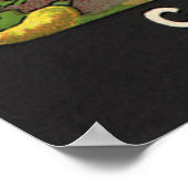 ヴィンテージシードパケットラベルアートイエローサマースカッシュ ポスター (角)