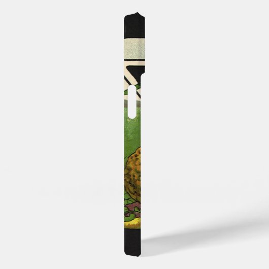 ヴィンテージシードパケットラベルアートイエローサマースカッシュ Case-Mate iPhoneケース (裏面 / 右)