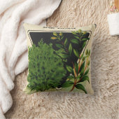 ヴィンテージシードパケットラベルアートスウィートマジョラムハーブ クッション (ブランケット)