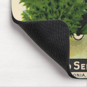 ヴィンテージシードパケットラベルアートスウィートマジョラムハーブ マウスパッド (コーナー)