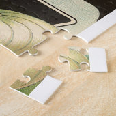 ヴィンテージシードパケットラベルアートホワイトバミューダオニオン ジグソーパズル (側面)