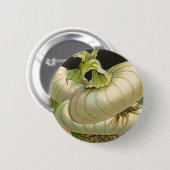 ヴィンテージシードパケットラベルアートホワイトバミューダオニオン 缶バッジ (正面&裏面)