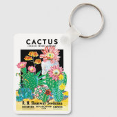 ヴィンテージシードパケットラベルアート砂漠サボテン植物 キーホルダー (裏面)