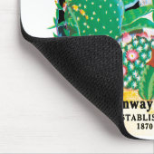 ヴィンテージシードパケットラベルアート砂漠サボテン植物 マウスパッド (コーナー)