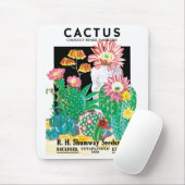 ヴィンテージシードパケットラベルアート砂漠サボテン植物 マウスパッド (マウス)