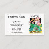 ヴィンテージシードパケットラベルアート砂漠サボテン植物 名刺 (正面)