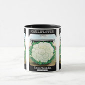 ヴィンテージシードパケットラベルアート、カリフラワーベギーズ マグカップ (中央)