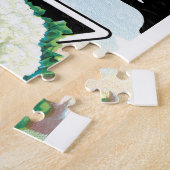 ヴィンテージシードパケットラベルアート、カリフラワー野菜 ジグソーパズル (側面)