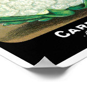 ヴィンテージシードパケットラベルアート、カリフラワー野菜 ポスター (角)