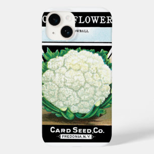 ヴィンテージシードパケットラベルアート、カリフラワー野菜 Case-Mate iPhone 14ケース