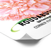 ヴィンテージシードパケットラベルアート、カーネーション花 ポスター (角)