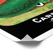 ヴィンテージシードパケットラベルアート、スイカ果実 ポスター (角)